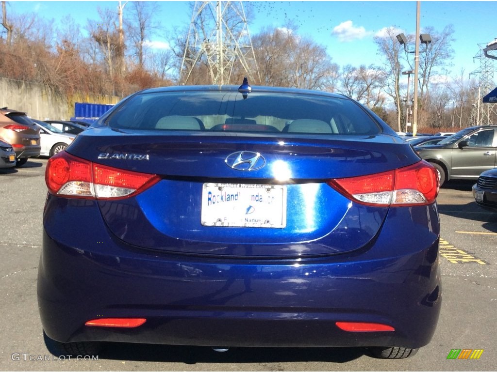 2012 Elantra GLS - Indigo Night Blue / Gray photo #5