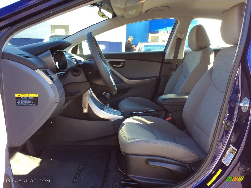 2012 Elantra GLS - Indigo Night Blue / Gray photo #10