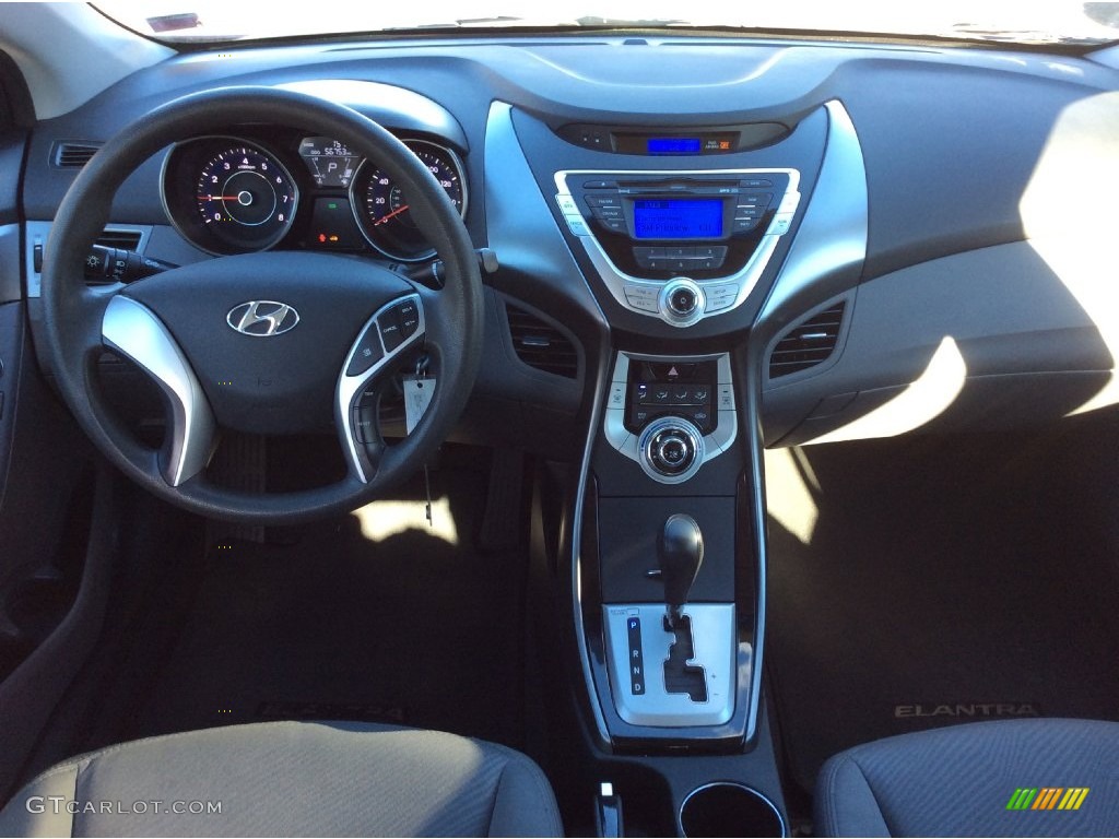 2012 Elantra GLS - Indigo Night Blue / Gray photo #13