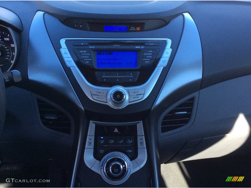 2012 Elantra GLS - Indigo Night Blue / Gray photo #14