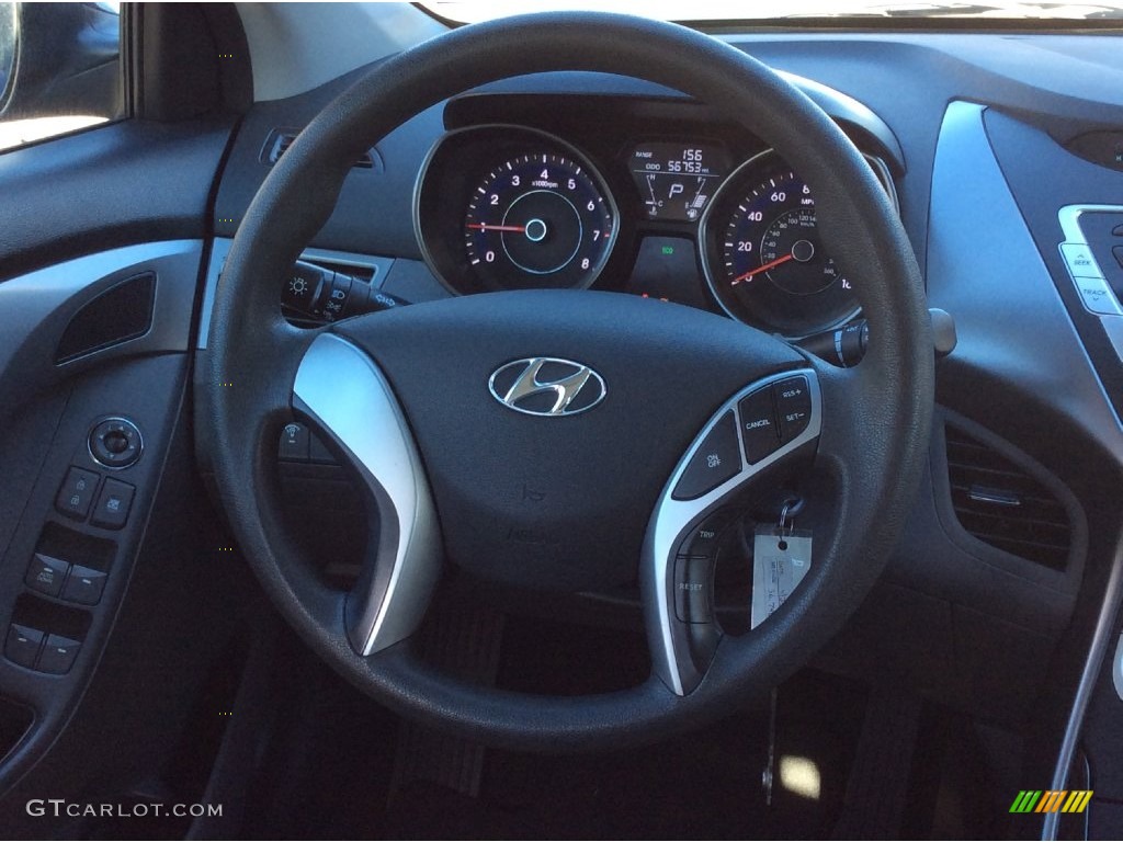 2012 Elantra GLS - Indigo Night Blue / Gray photo #16