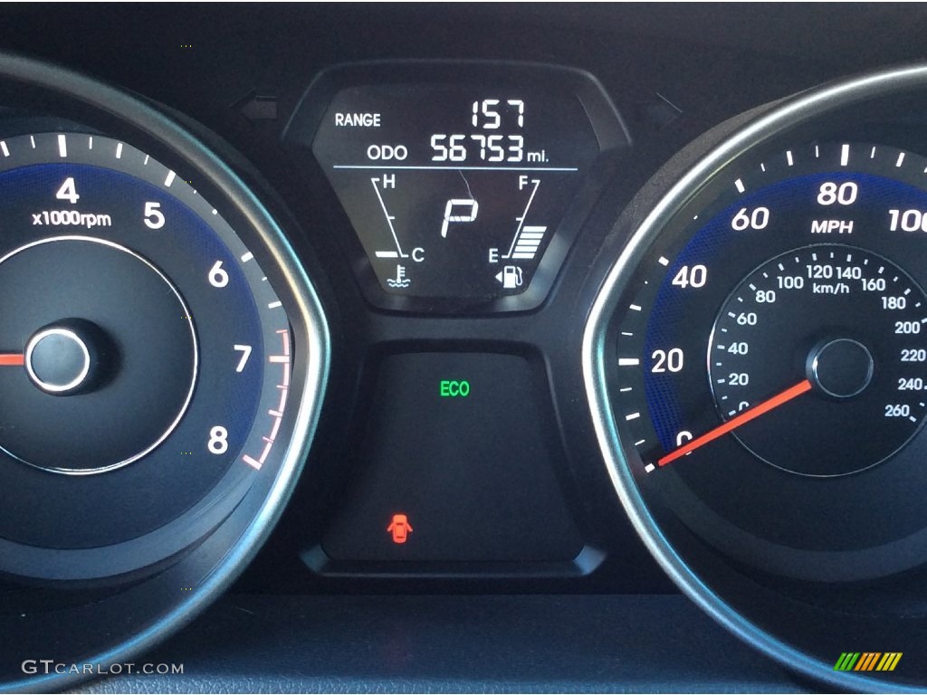 2012 Elantra GLS - Indigo Night Blue / Gray photo #17