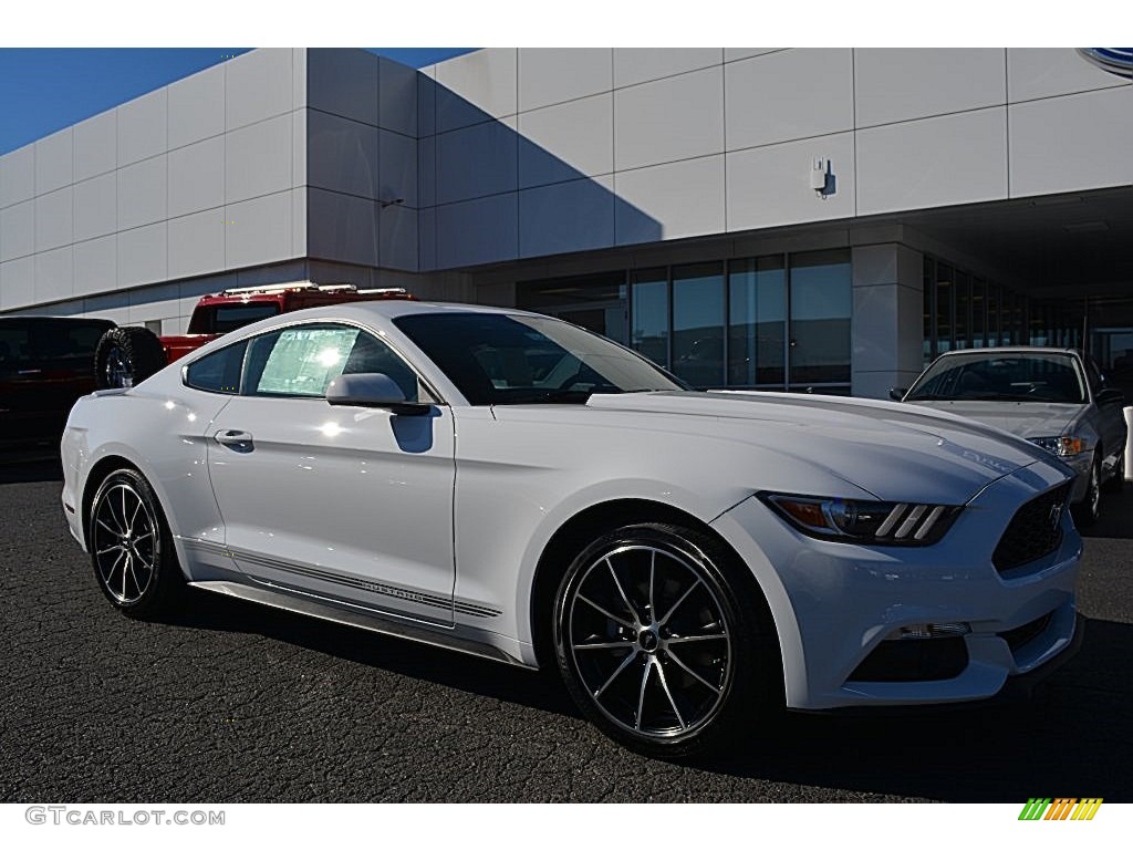 2016 Mustang EcoBoost Coupe - Oxford White / Ebony photo #1