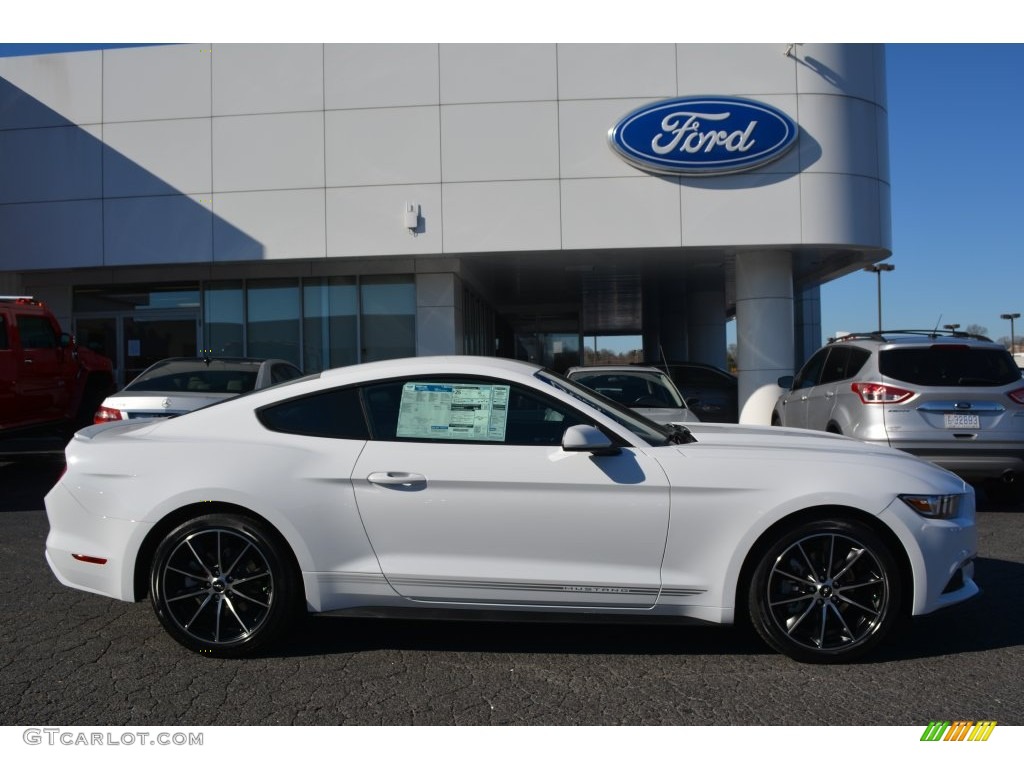 2016 Mustang EcoBoost Coupe - Oxford White / Ebony photo #2