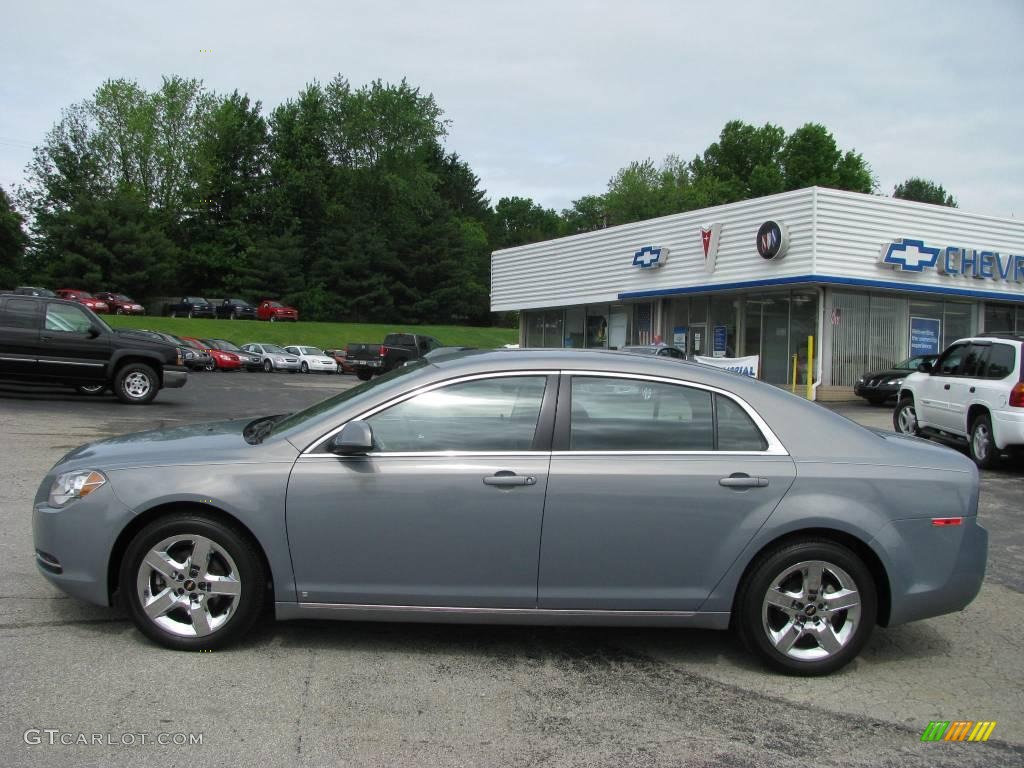 2009 Malibu LT Sedan - Golden Pewter Metallic / Ebony photo #2