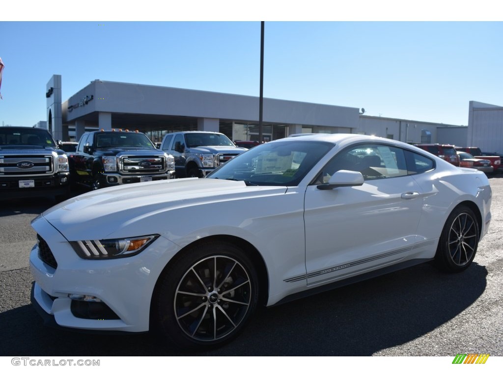 2016 Mustang EcoBoost Coupe - Oxford White / Ebony photo #3