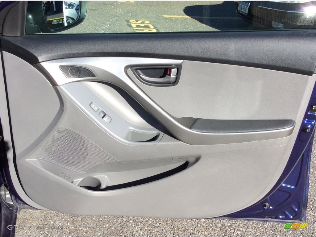 2012 Elantra GLS - Indigo Night Blue / Gray photo #24
