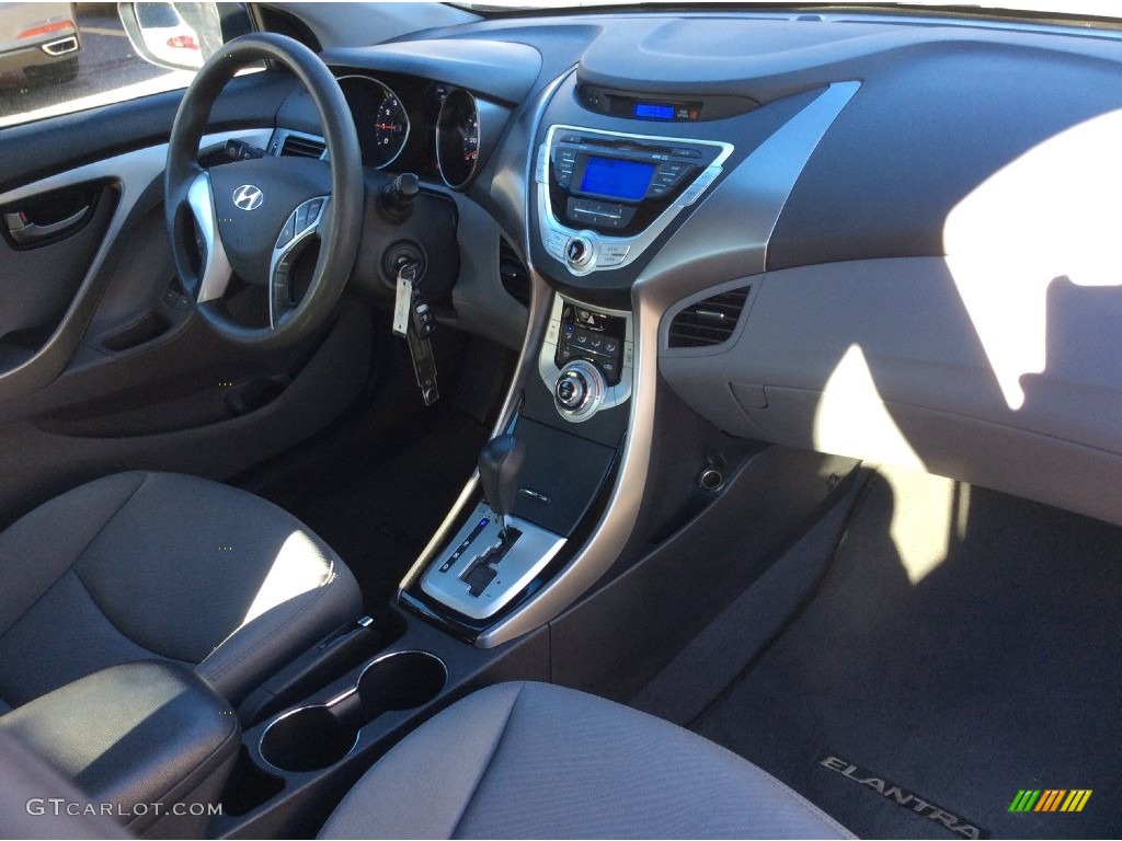 2012 Elantra GLS - Indigo Night Blue / Gray photo #25