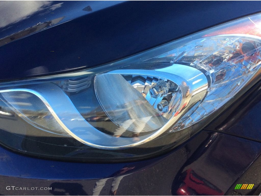 2012 Elantra GLS - Indigo Night Blue / Gray photo #30