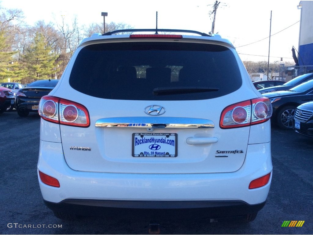2010 Santa Fe SE 4WD - Pearl White / Cocoa Black photo #5