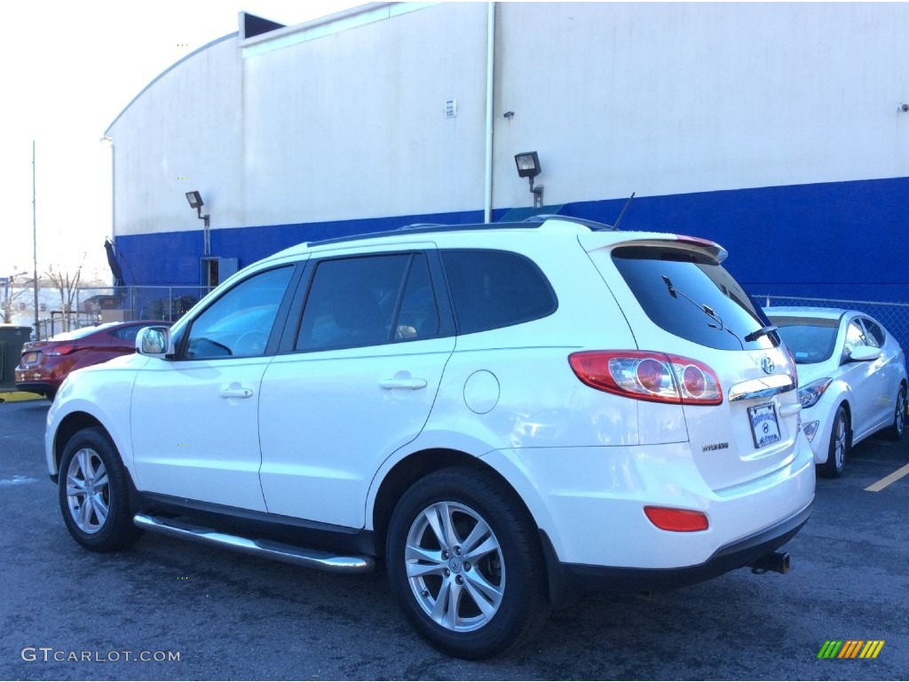 2010 Santa Fe SE 4WD - Pearl White / Cocoa Black photo #6