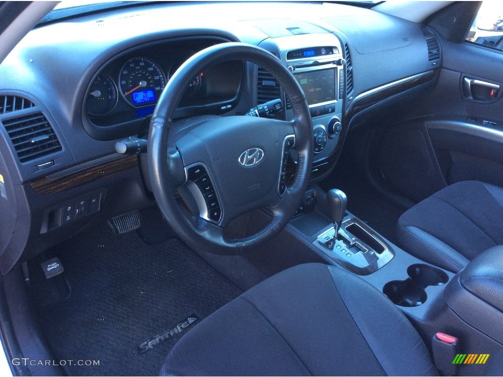 2010 Santa Fe SE 4WD - Pearl White / Cocoa Black photo #9