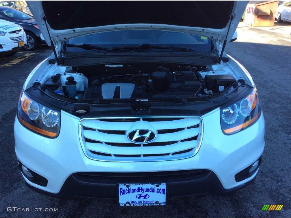 2010 Santa Fe SE 4WD - Pearl White / Cocoa Black photo #31