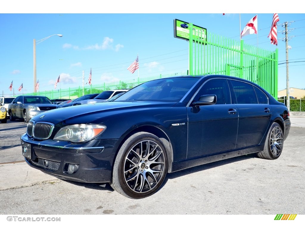 2006 7 Series 760Li Sedan - Jet Black / Black/Black photo #44