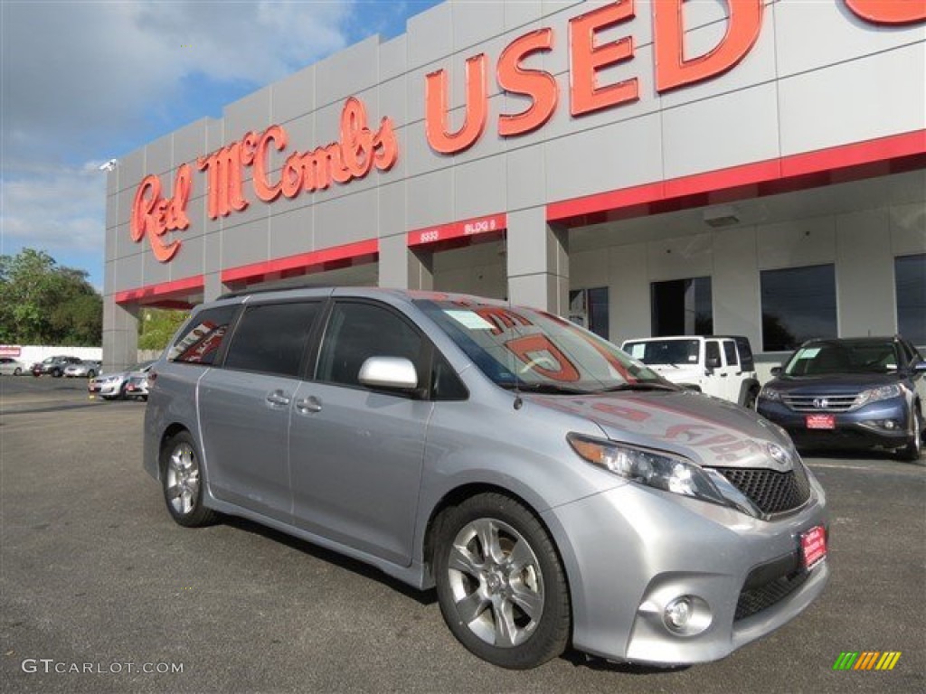 2012 Sienna SE - Predawn Gray Mica / Dark Charcoal photo #2