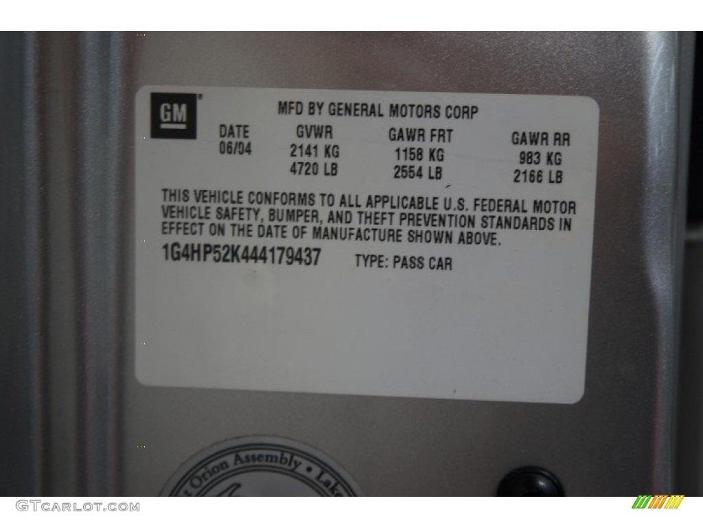 2004 LeSabre Custom - Platinum Metallic / Medium Gray photo #15