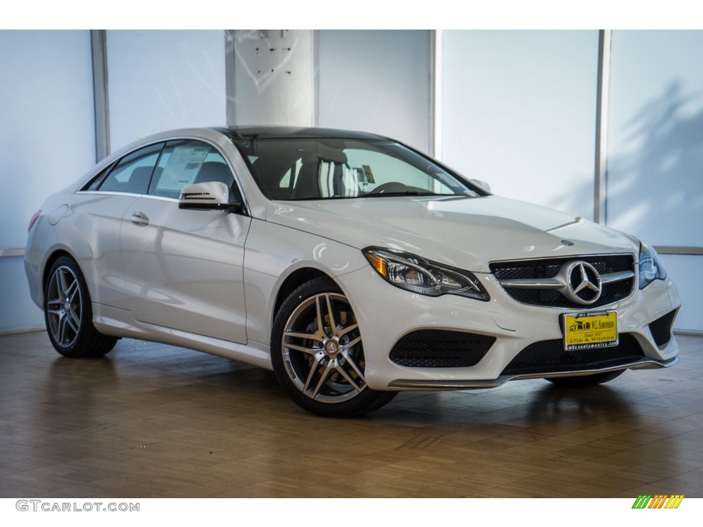 2016 E 400 Coupe - Polar White / Chestnut Brown/Black photo #12