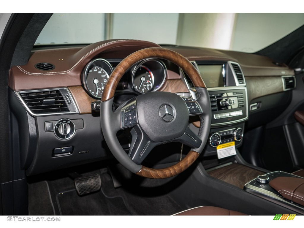 designo Auburn Brown Interior 2016 Mercedes-Benz GL 350 BlueTEC 4Matic Photo #109464012