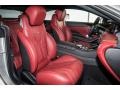 2016 Mercedes-Benz S designo Bengal Red/Black Interior Front Seat Photo