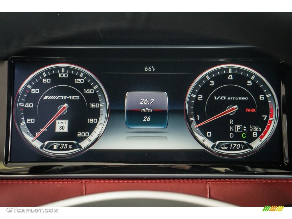 2016 Mercedes-Benz S 63 AMG 4Matic Coupe Gauges Photo #109464498