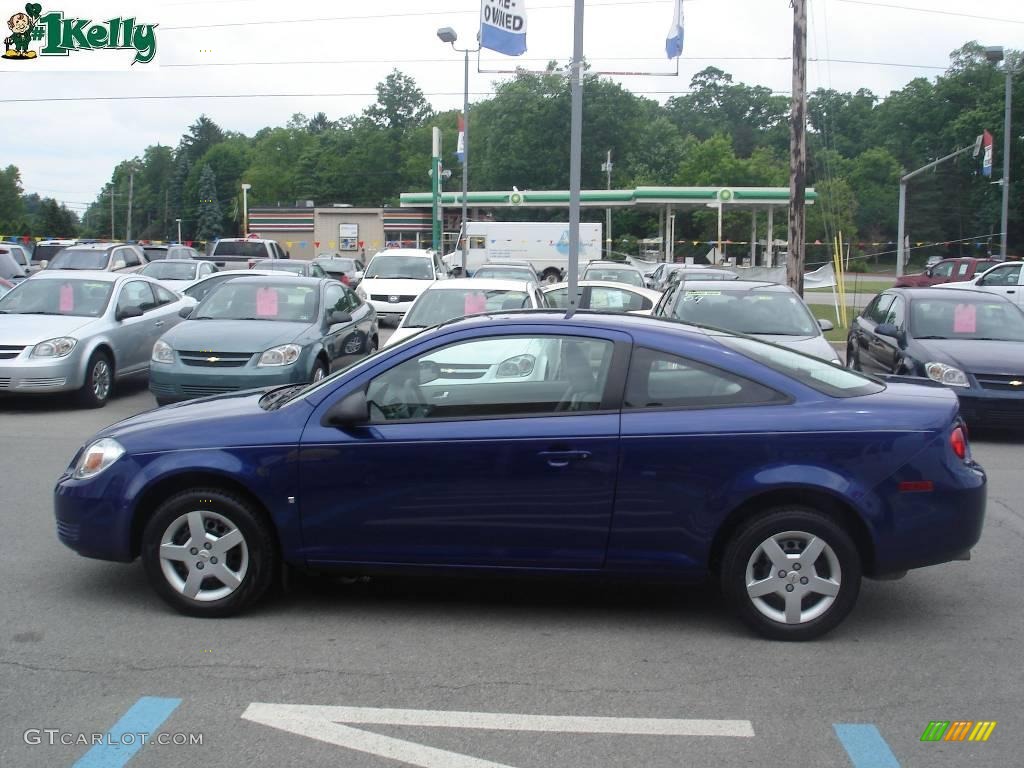 2007 Cobalt LS Coupe - Laser Blue Metallic / Gray photo #5