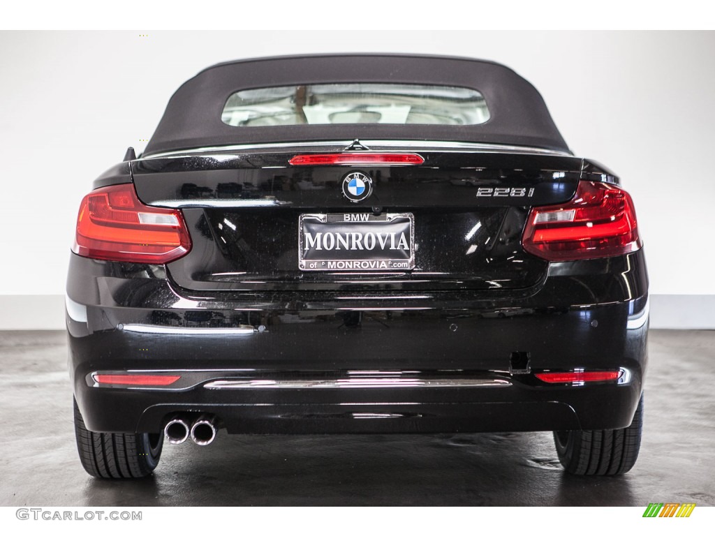 2016 2 Series 228i Convertible - Jet Black / Oyster photo #4