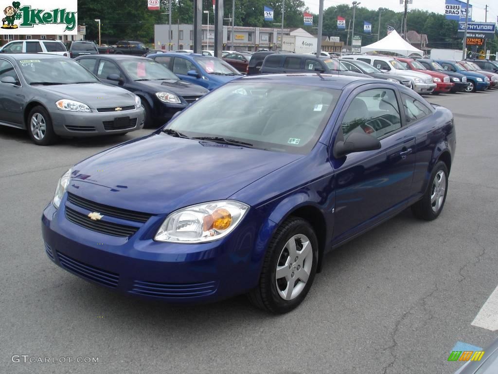 2007 Cobalt LS Coupe - Laser Blue Metallic / Gray photo #13