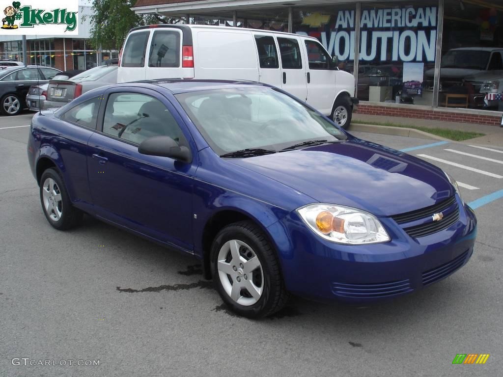 2007 Cobalt LS Coupe - Laser Blue Metallic / Gray photo #15