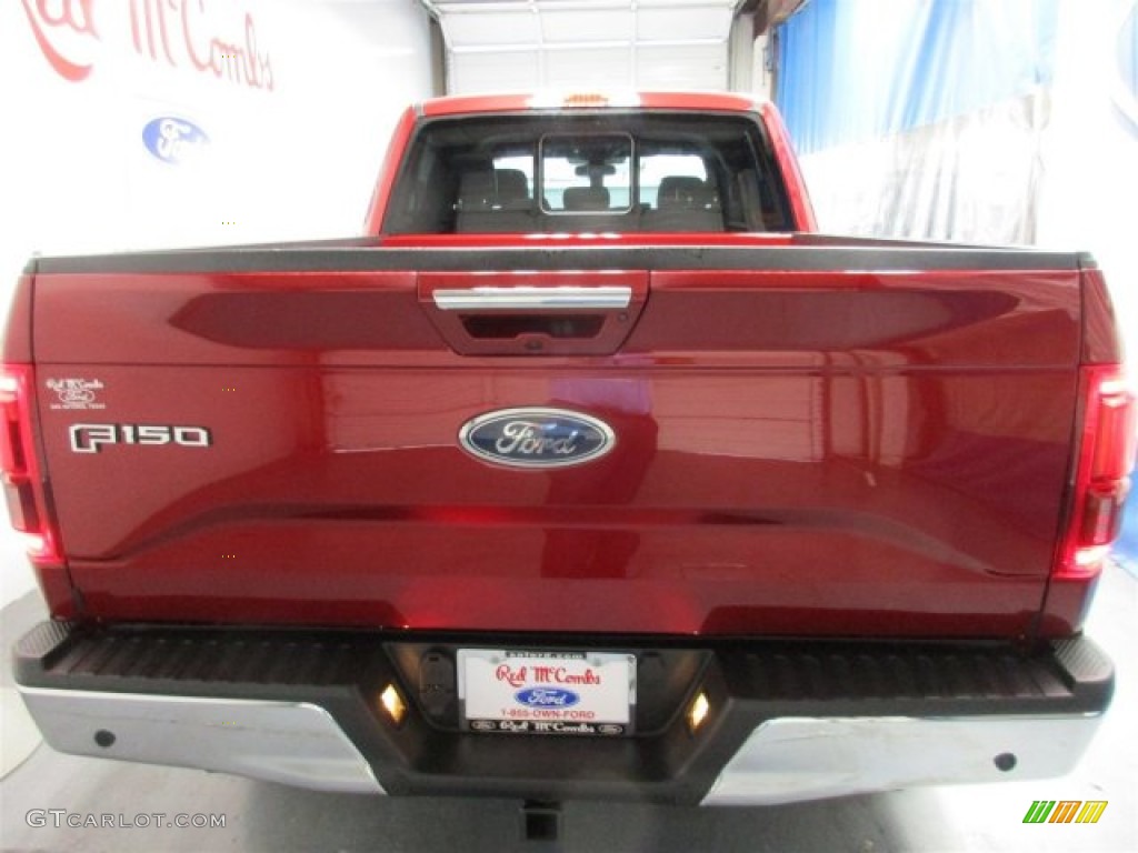 2016 F150 Lariat SuperCrew 4x4 - Ruby Red / Black photo #7