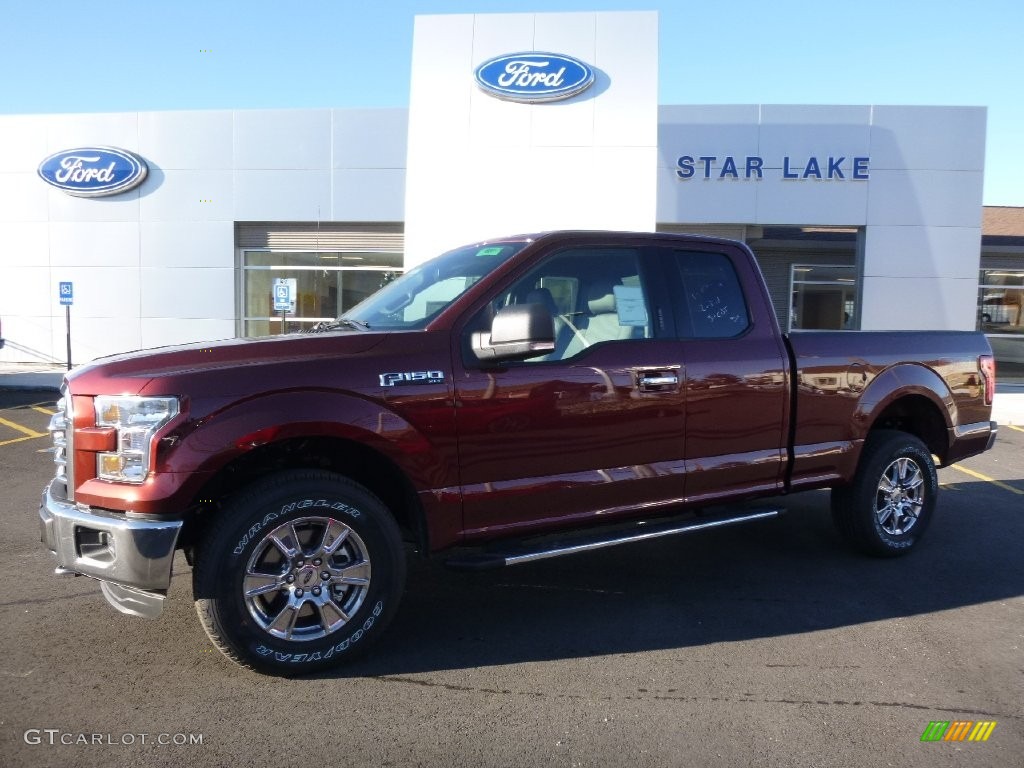 2016 F150 XLT SuperCab 4x4 - Bronze Fire / Medium Earth Gray photo #1