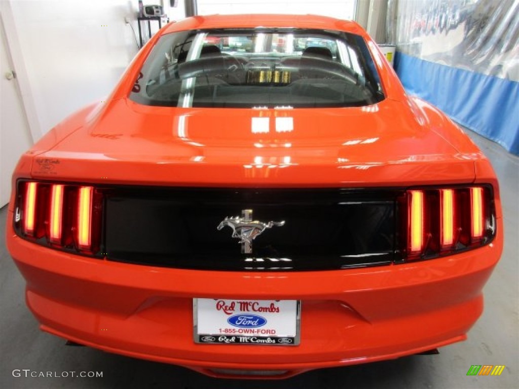 2016 Mustang V6 Coupe - Competition Orange / Ebony photo #5