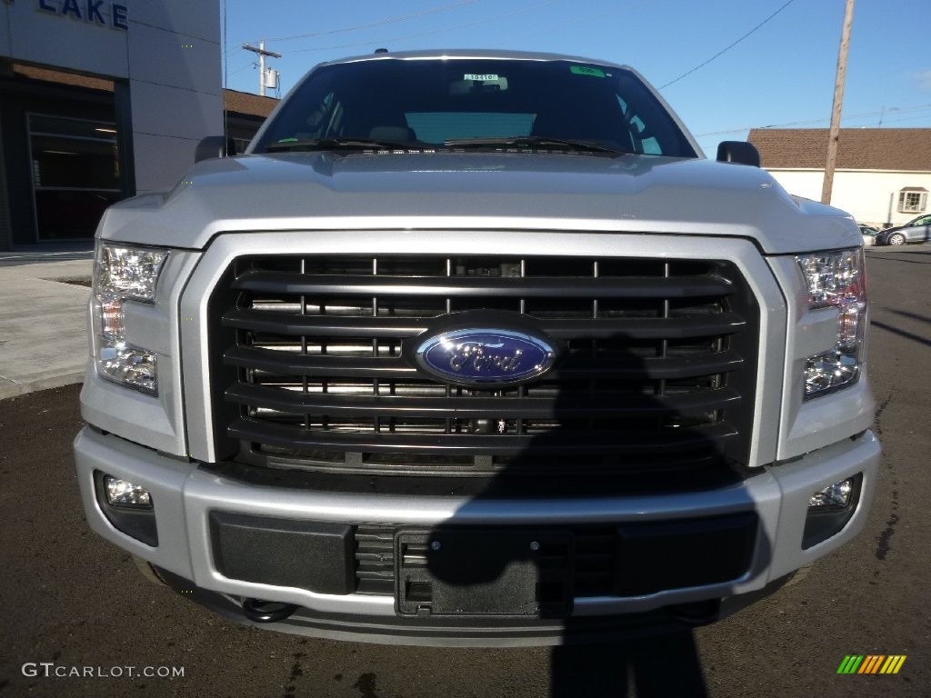 2016 F150 XLT SuperCab 4x4 - Ingot Silver / Black photo #2