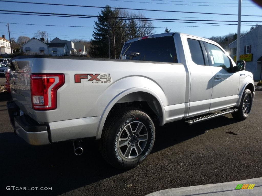 2016 F150 XLT SuperCab 4x4 - Ingot Silver / Black photo #5