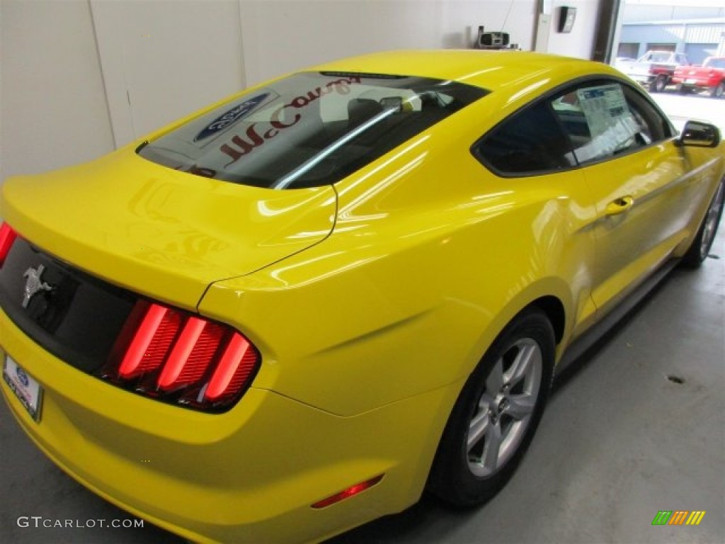 2016 Mustang V6 Coupe - Triple Yellow Tricoat / Ebony photo #7