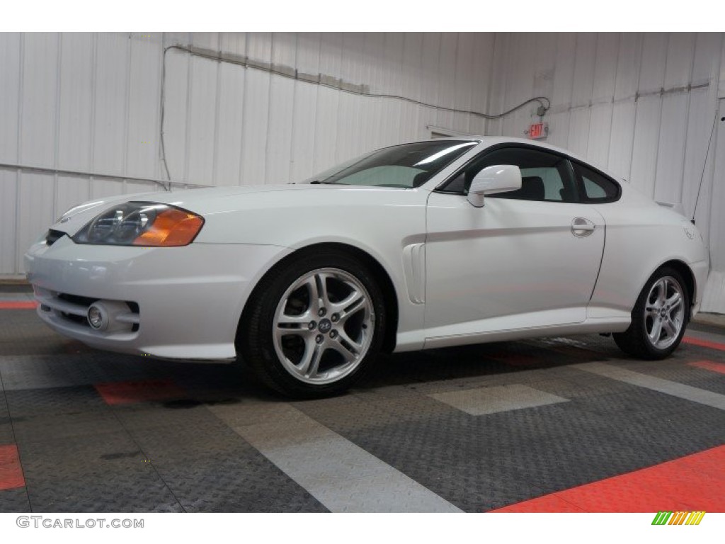 2004 Tiburon GT - Alpine White / Black photo #2