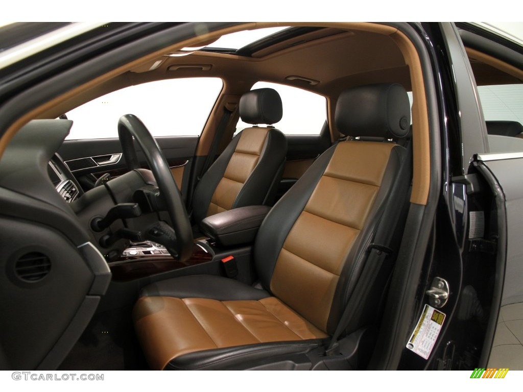 Amaretto/Black Interior 2010 Audi A6 3.0 TFSI quattro Sedan Photo #109471696