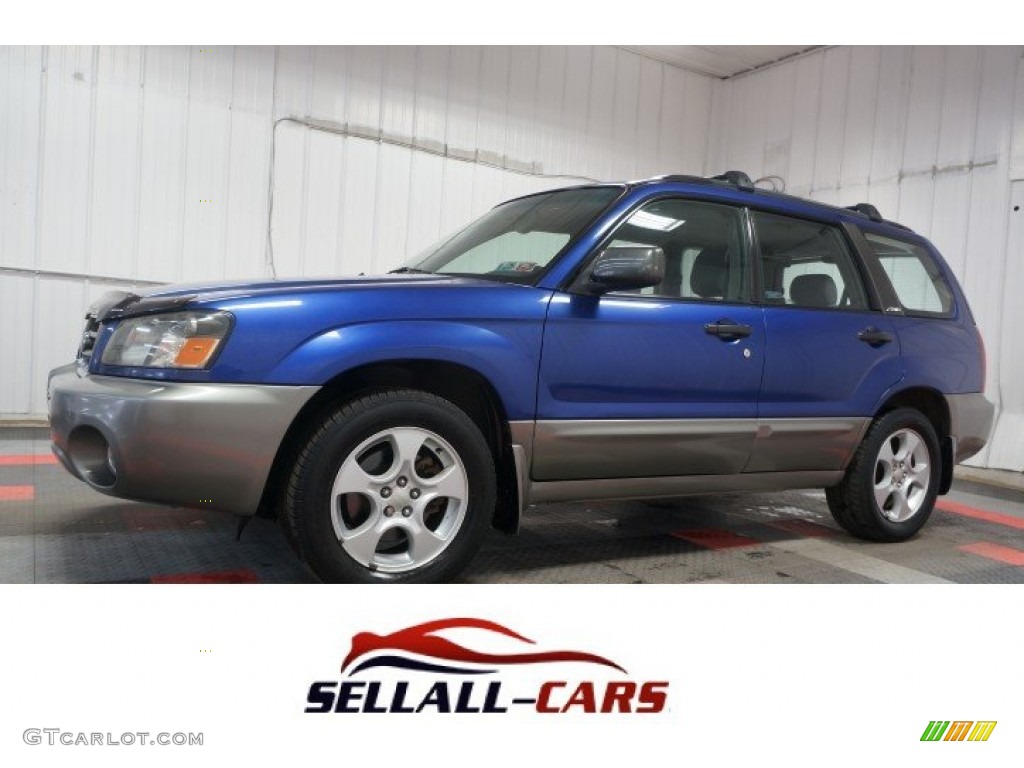 2004 Forester 2.5 XS - Pacifica Blue Pearl / Gray photo #1