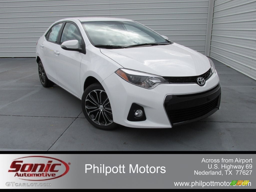 2016 Corolla S Plus - Super White / Black photo #1