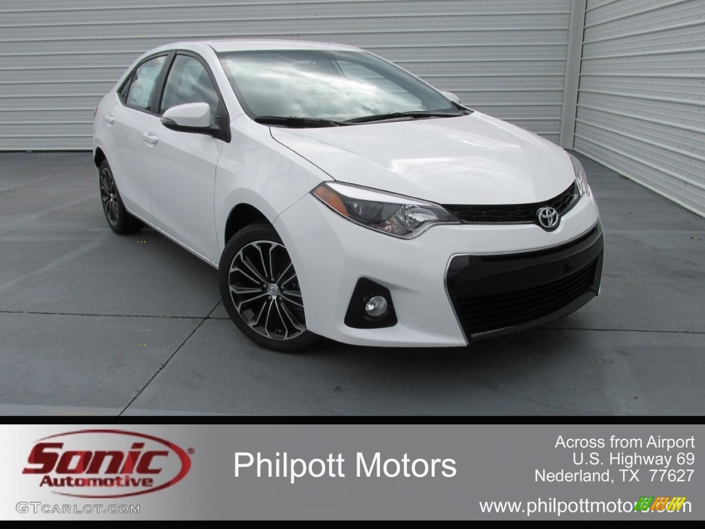 2016 Corolla S Plus - Super White / Black photo #2