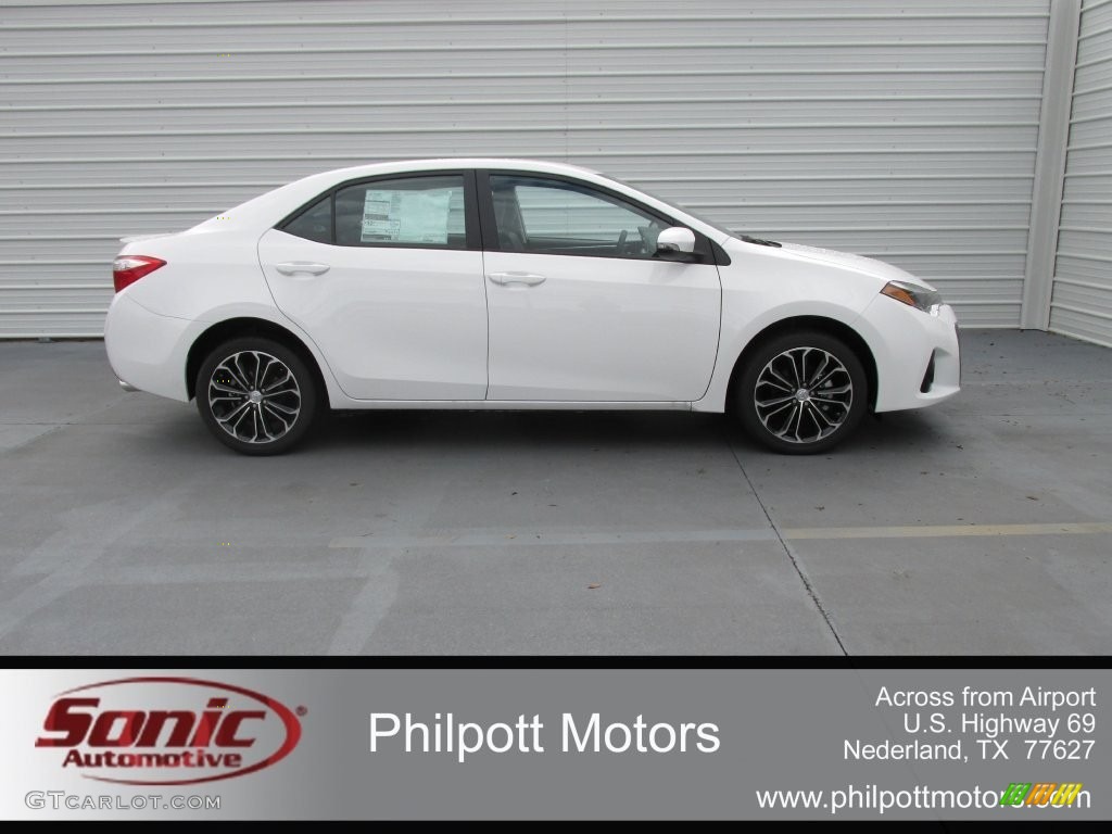 2016 Corolla S Plus - Super White / Black photo #3