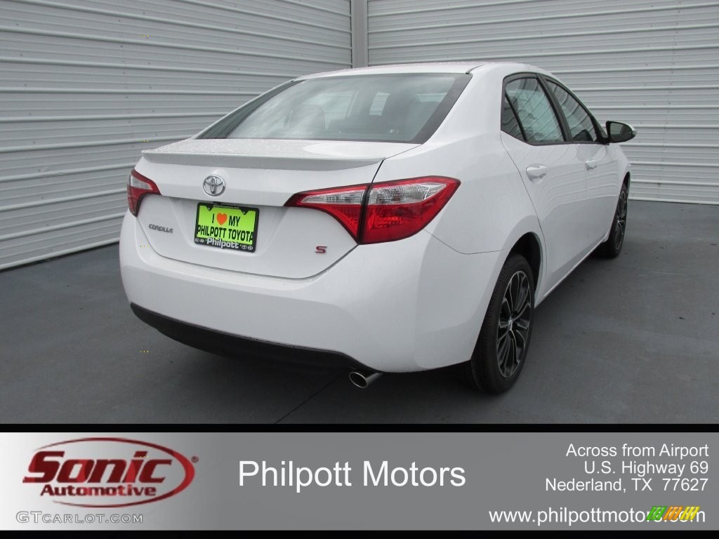 2016 Corolla S Plus - Super White / Black photo #4