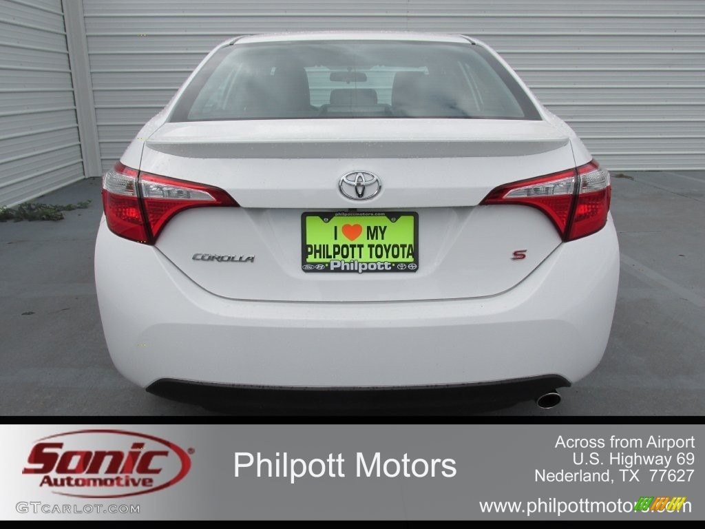 2016 Corolla S Plus - Super White / Black photo #5