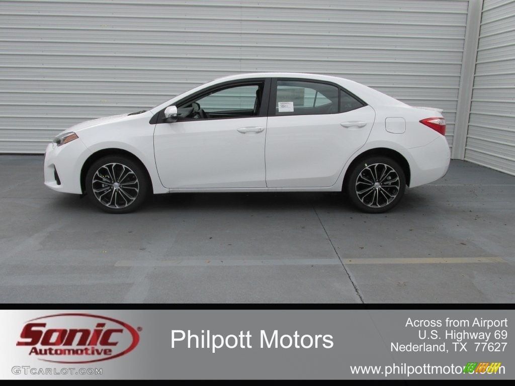 2016 Corolla S Plus - Super White / Black photo #6