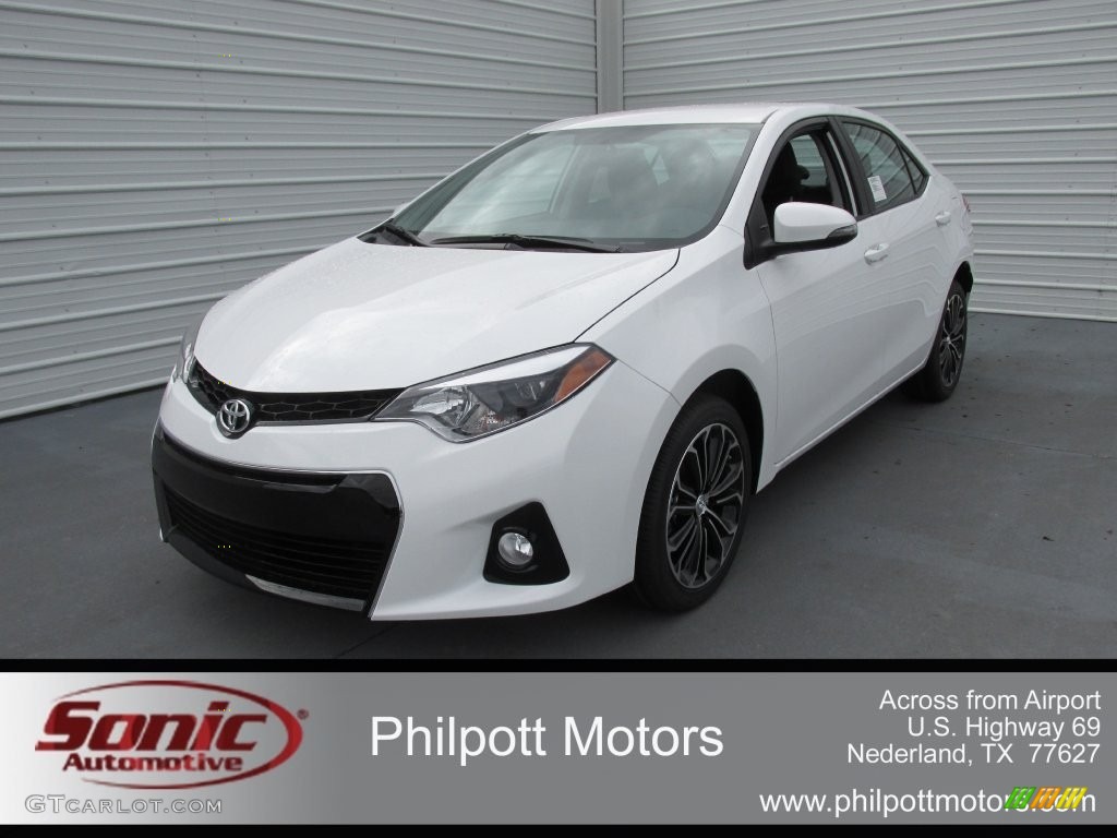 2016 Corolla S Plus - Super White / Black photo #7