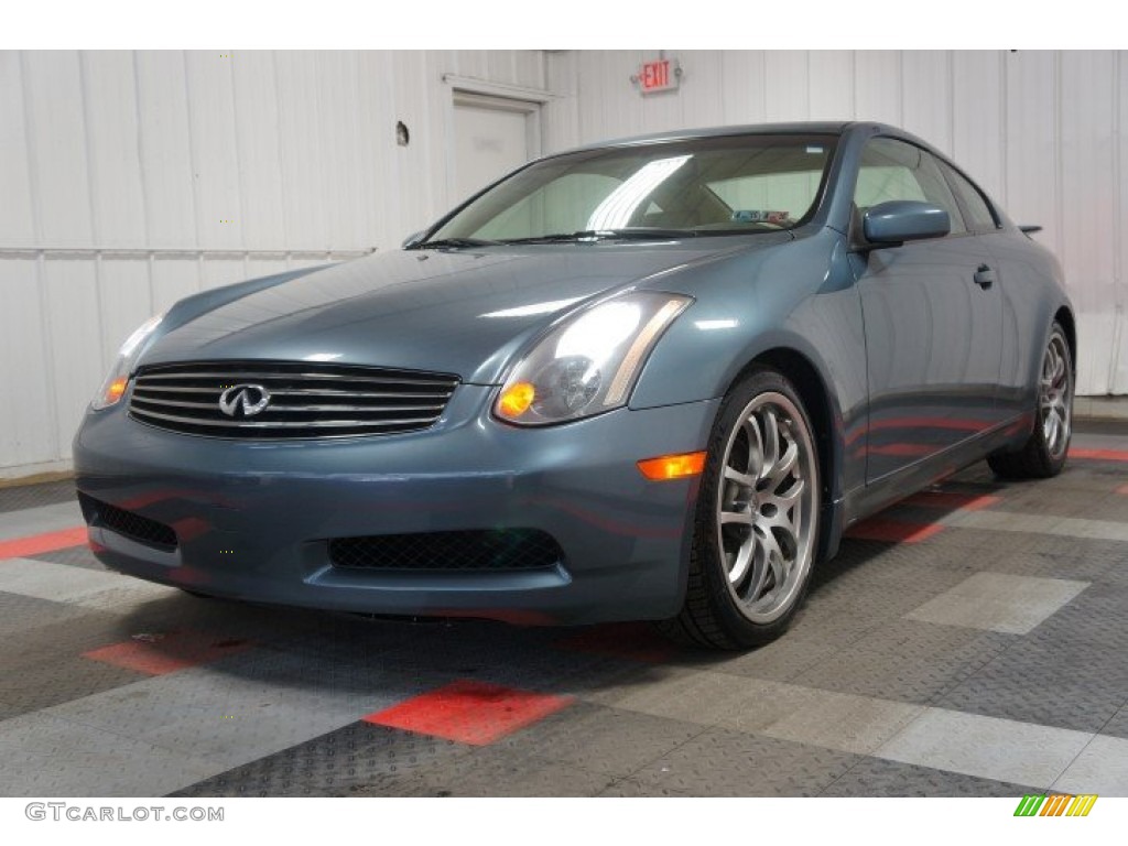 2005 G 35 Coupe - Lakeshore Slate Blue / Wheat photo #3