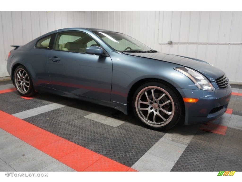 2005 G 35 Coupe - Lakeshore Slate Blue / Wheat photo #6