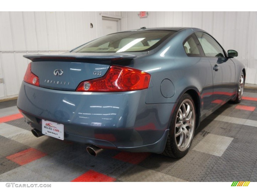 2005 G 35 Coupe - Lakeshore Slate Blue / Wheat photo #8