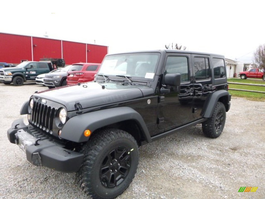 2016 Wrangler Unlimited Sport 4x4 - Black / Black photo #1