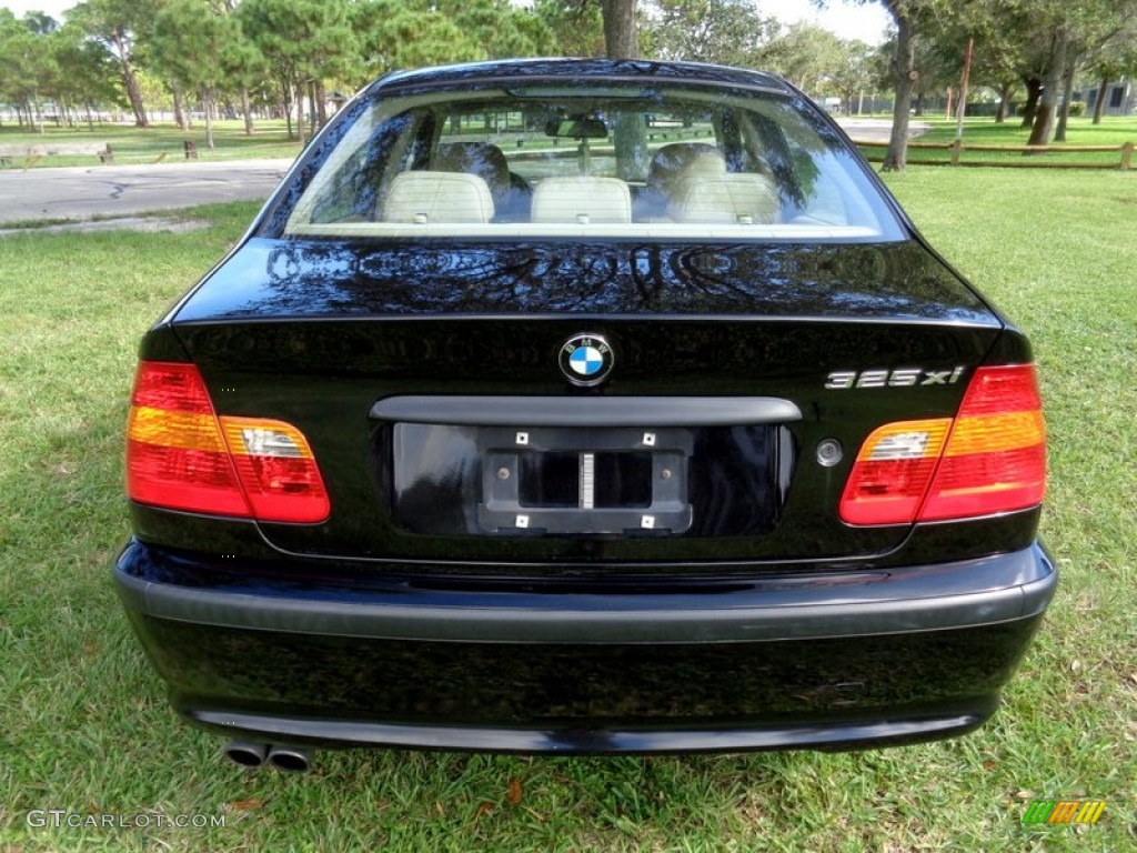 2003 3 Series 325xi Sedan - Jet Black / Sand photo #7