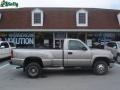 Light Pewter Metallic 2001 Chevrolet Silverado 3500 LS Regular Cab 4x4 Dually